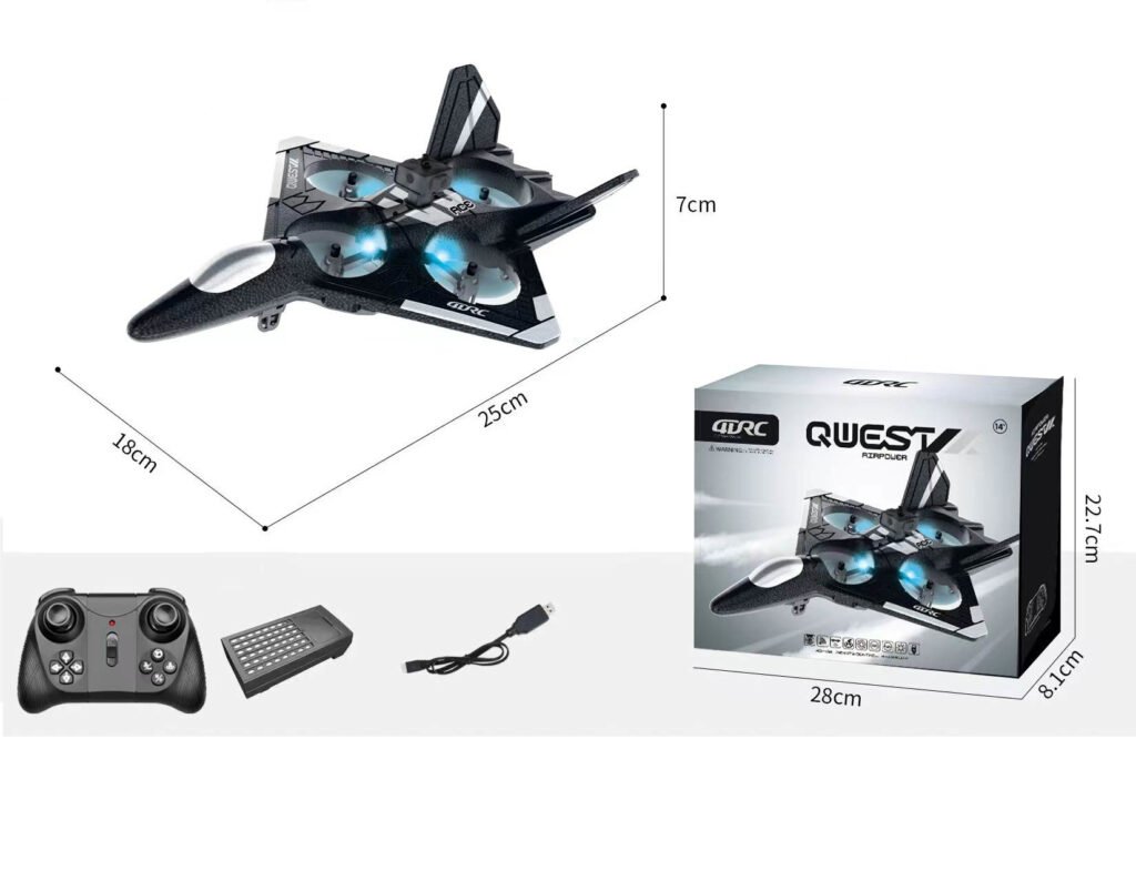 Quest Stealth Fighter RC Drone Plane – New Fantacy Toys Co., Ltd.
