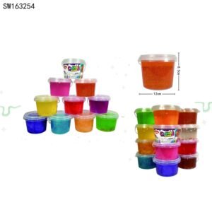 Colorful Glitter Slime Bucket