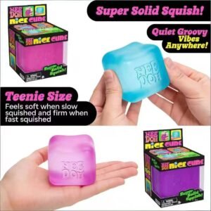 Nee Doh Nice Cube Solid Squish Fidget Toy